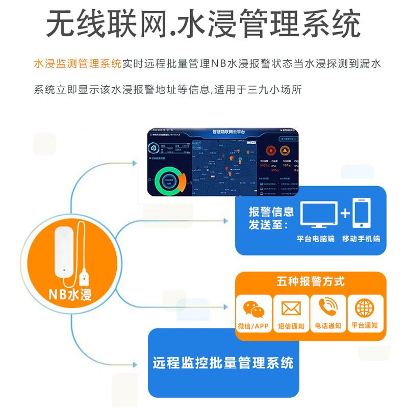 NB-IoT水浸探测传感器物联网漏水开云(中国)Kaiyun·官方网站器SR-N06