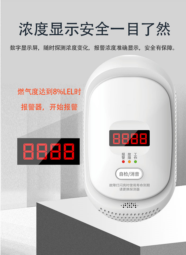 家用燃气开云(中国)Kaiyun·官方网站器 可燃气体探测器QG-08B